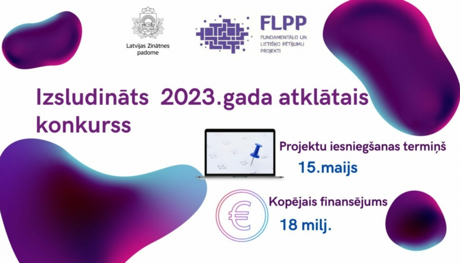 Latvijas Zinātnes padome izsludina fundamentālo un lietišķo pētījumu projektu 2023. gada atklāto konkursu