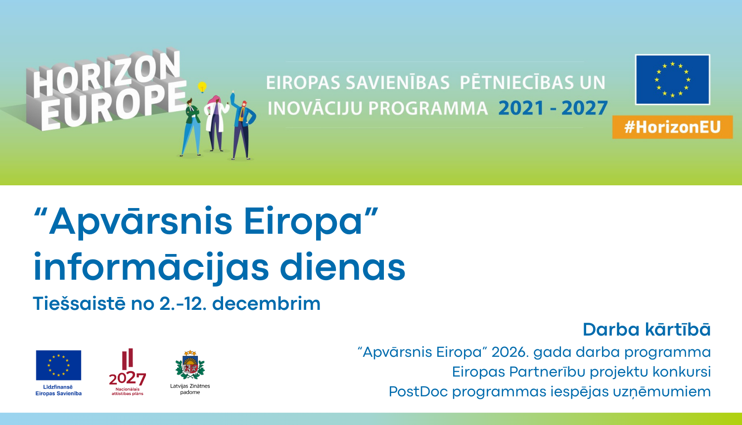 Apvārsnis Eiropa informācijas dienas