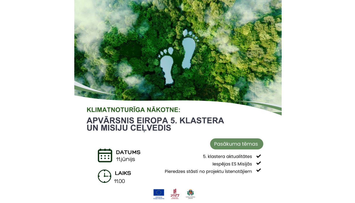 "Apvārsnis Eiropa" 5. klastera informācijas diena
