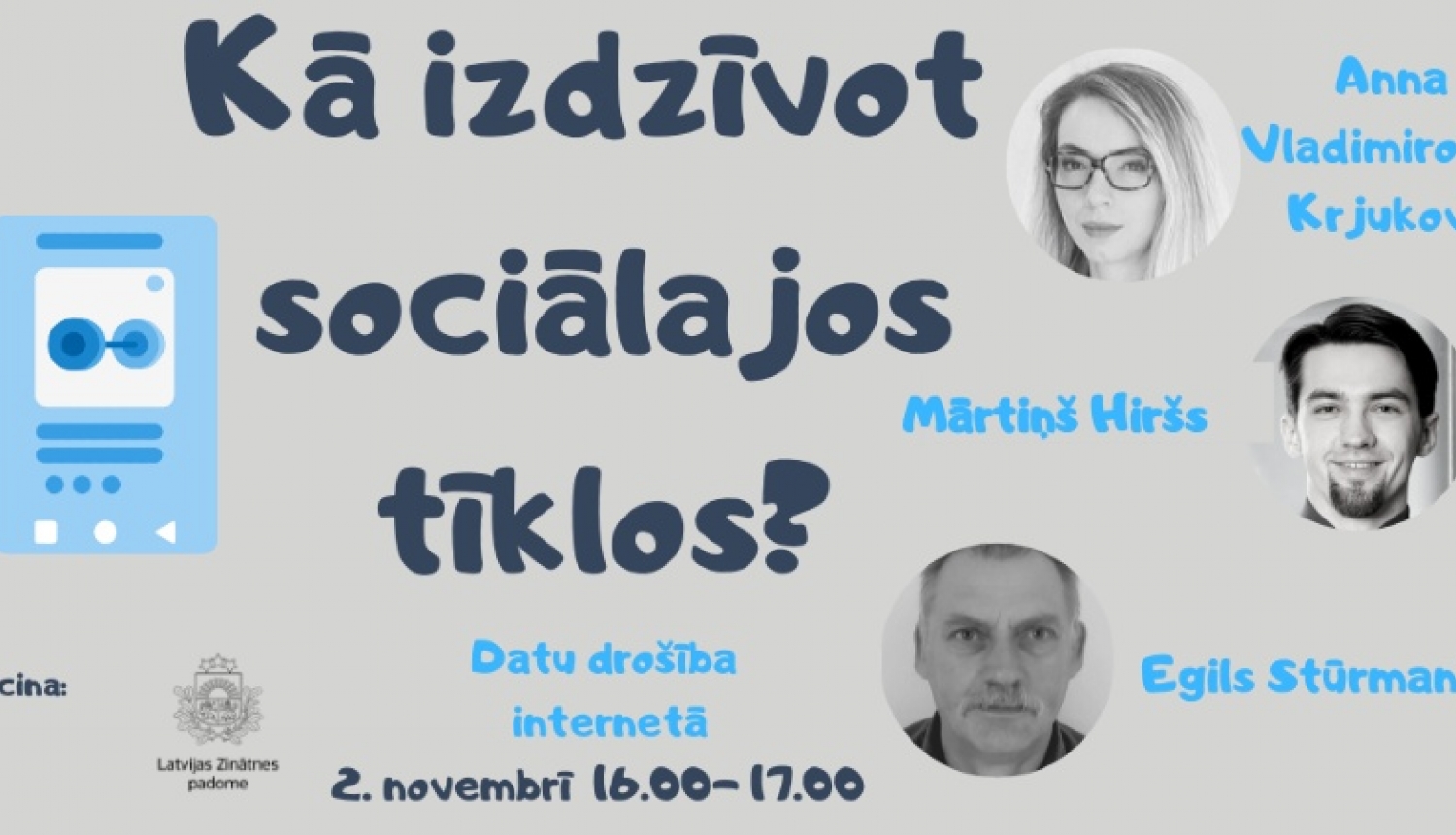 LZP aicina uz sarunu par datu drošību internetā 2. novembrī pl 16.00