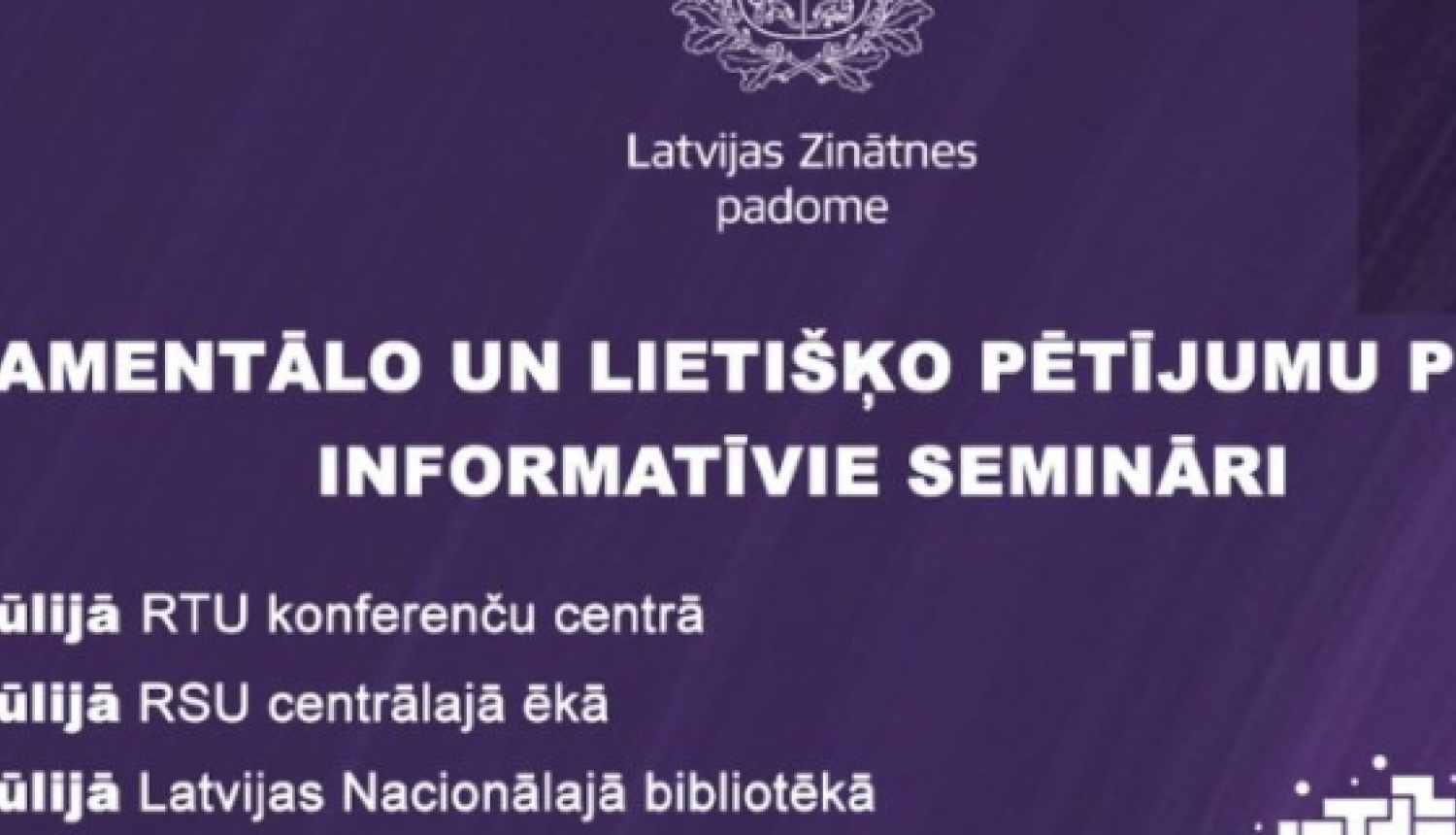 Informatīvo semināru tiešraides