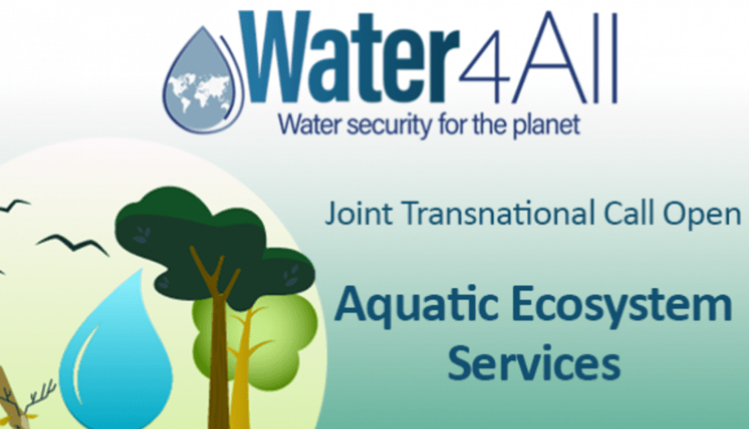 Apvārsnis Eiropa Eiropas Partnerības Water4All  septembrī ir atvērts projektu konkurss “Aquatic Ecosystem Services”, kurā projekta idejas (pre-proposal) jāiesniedz līdz 13. novembrim.